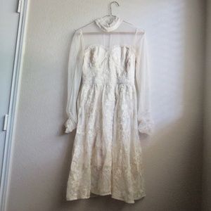 Like New Ivory Lace Cottagecore Dress - image 1